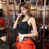 Women's Wire-Free Backless Strappy Cami Sleeveless One-Piece Top