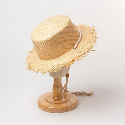 Ins Summer Raffigrass Boy Girl Cord Holiday Leisure Chic Ldren Fedoras Cap Kijazz Panamhat