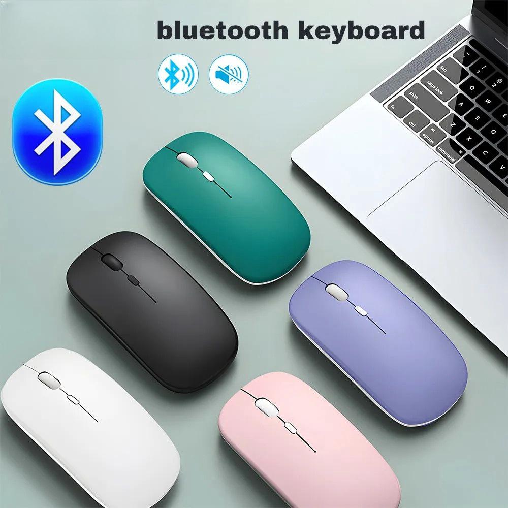 

Universal Wireless Bluetooth Keyboard and Silent Rechargeable Mouse Set for iPad, Tablet, and Phone