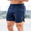 Pantaloncini da bodybuilding fitness da uomo Palestre estive da uomo Allenamento da uomo in mesh traspirante Pantaloni corti da spiaggia per abbigliamento sportivo ad asciugatura rapida