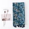 88*180Cm Bohemia Flower Women Scarf Shawl Cotton Linen Feeling Tassel Pashmina Muslim Hijab Wrap Lady Viscose Scarf