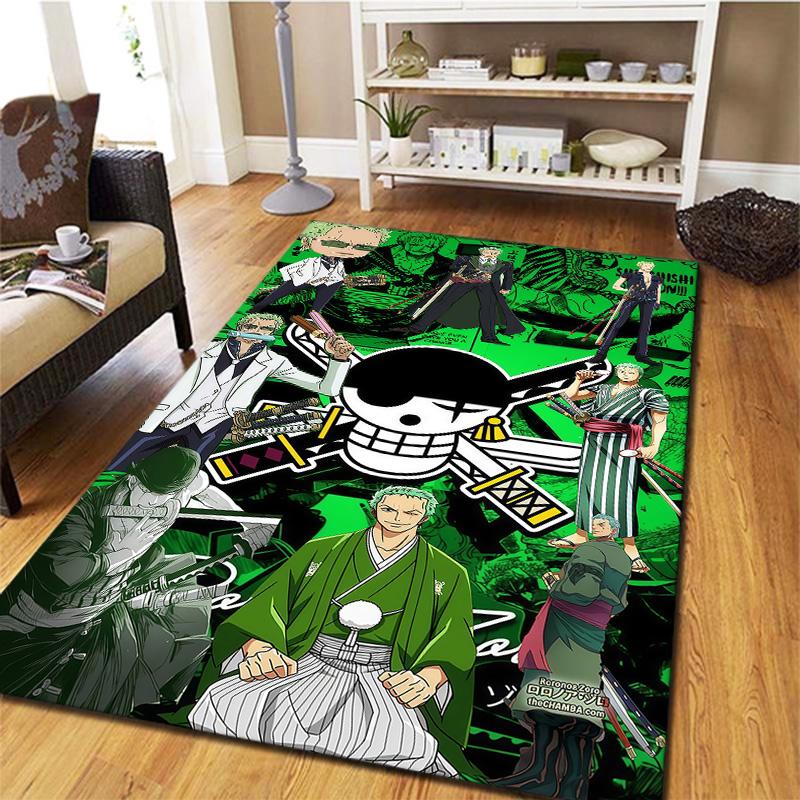 Roronoa Zoro Carpet Rug For Living Room Bedroom Home Sofa Decoration,kids Play Nonslip Floor Mat