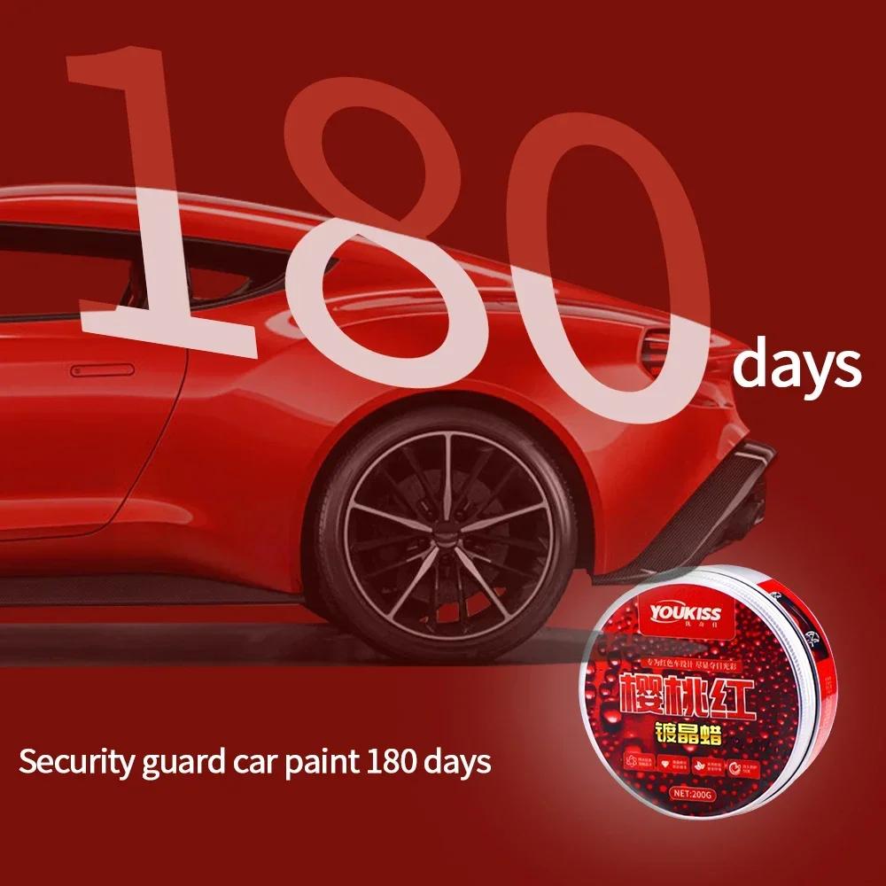 For Red Color Car Wax Crystal Plating Set Hard Auto Wax Paint Care Coating Tiny Scratch Repair Car Polisher with Sponge