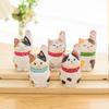 Wooden Lucky Cat Figurine Home Decor Gift For Office And Living Room