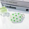 Cute sparkling polka dot headphone case suitable for soft silicone protective case with keychain anti drop shell