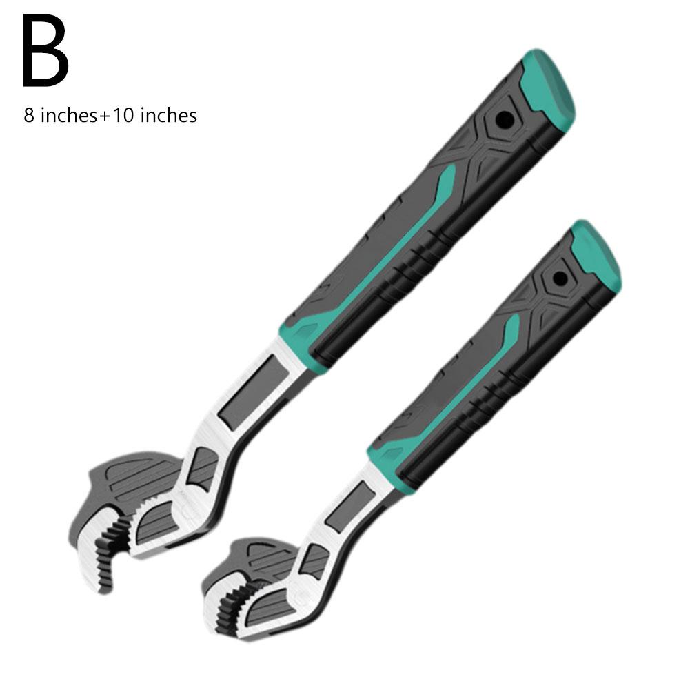 2/3Pcs Universal Adjustable Wrench High Carbon Steel Wrench Tool Tougher Multiple Pipe Self-locking Durablily Wrench Sizes Z3E1