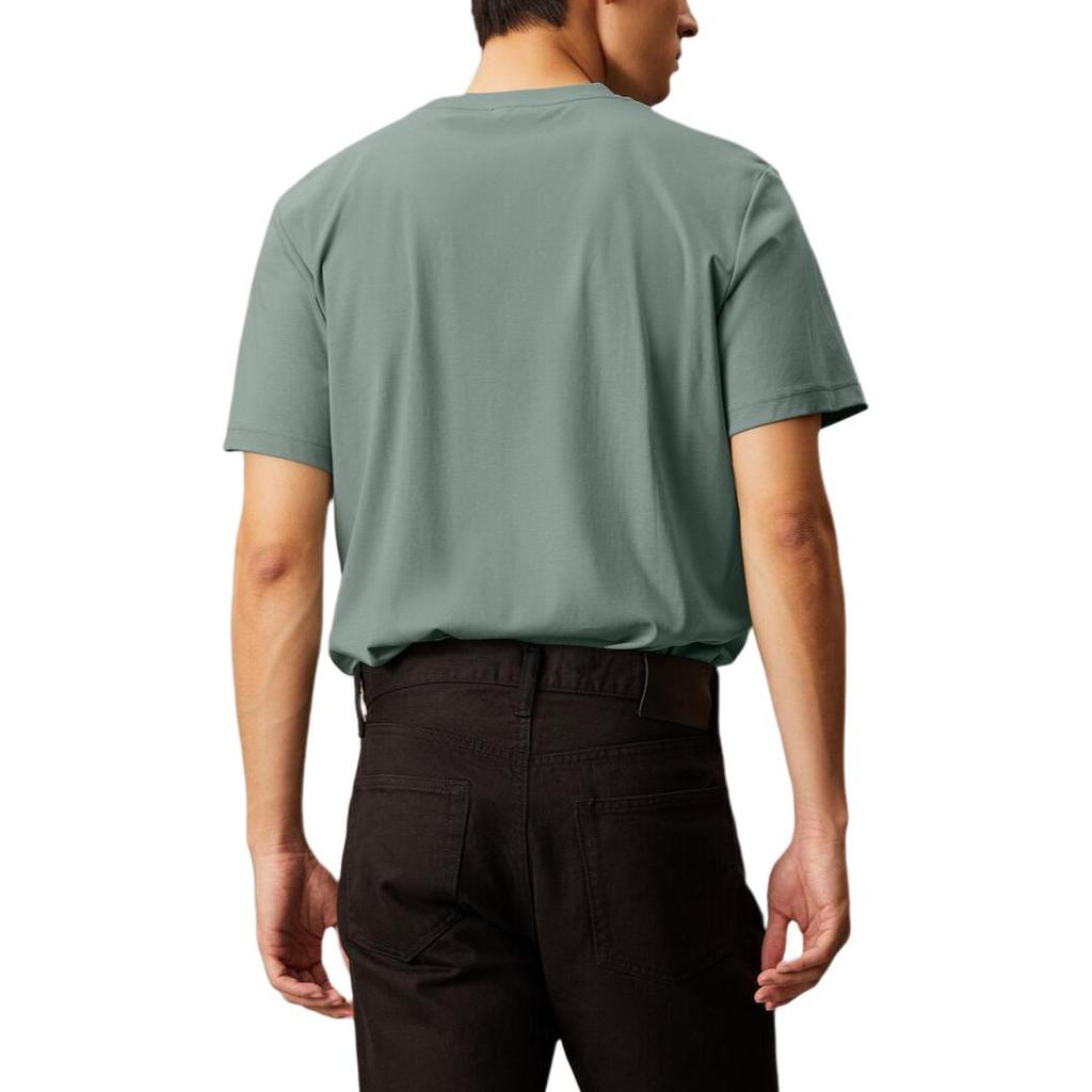 Calvin Klein T-shirt da Uomo a Maniche Corte in Cotone Monocolore, Comoda e Versatile, Stile Minimalista, Top J327048-PC2