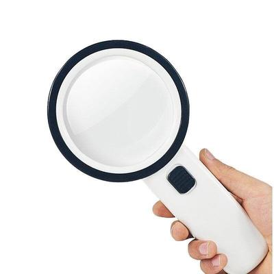 30X Magnifying Glass with LED Light Handheld Lighted Magnifier for Close Work Reading Inspection