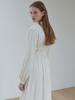 Eight Days A Week Shirred Tie Dress Cream Ad221