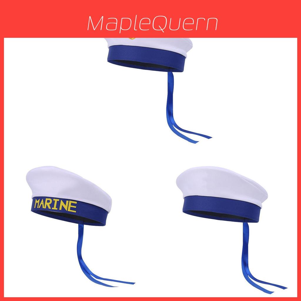 Sailor Hat For Men Women Summer Breathable Polyester Captain Party Stage Costume