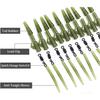 40 Piece Fishing Kit Anti-Tangling Sleeve Rubber Fishing Tackle Fishing Gear (brown) - DD01