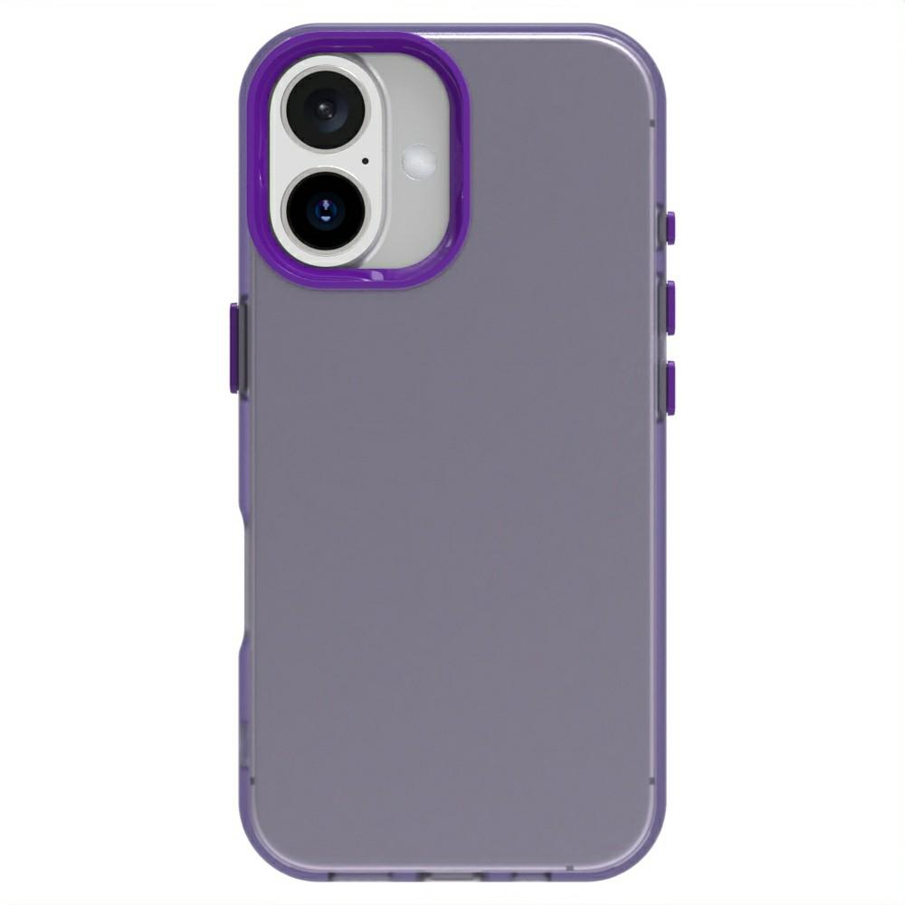 Candy Series For iPhone 16 Plus Case PC+TPU+PET Anti-Drop Phone Cover