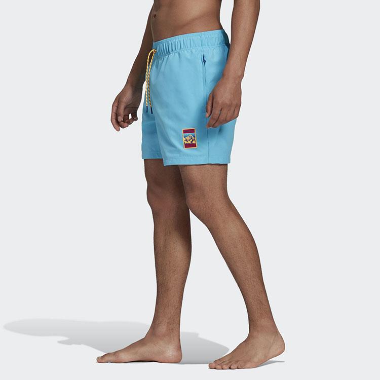 Adidas Originals Trefoil Logo Casual Sports Breathable Shorts Men Bottoms Light-Aqua-Blue GP1124