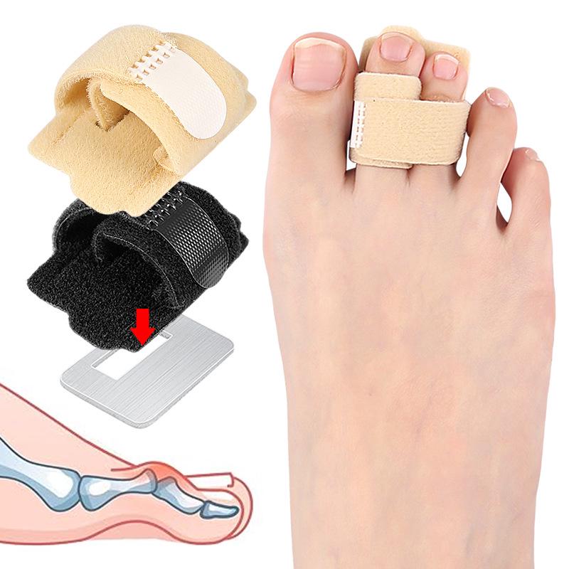 Adjustable Toe Splint with Aluminum Plate for Support and Flexibility, Shoe-Compatible