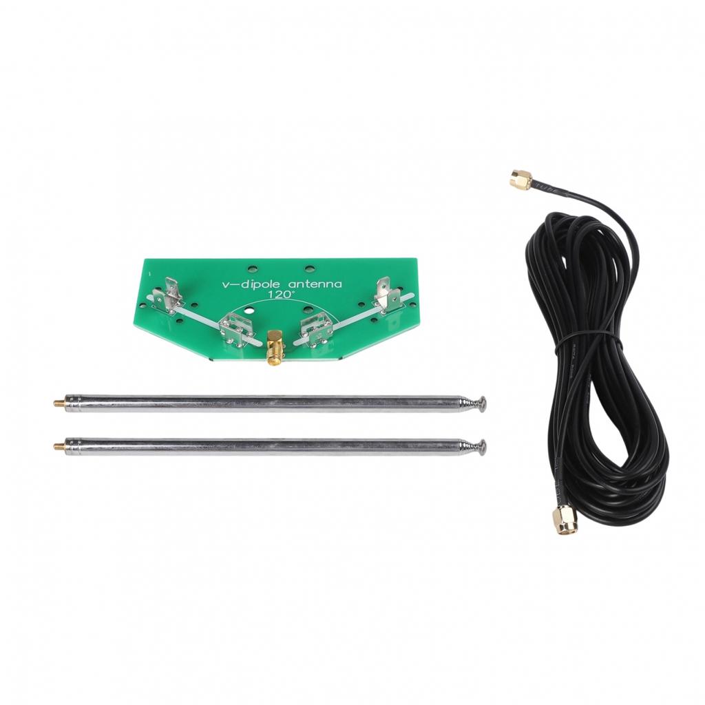Soldering Required V Dipole Antenna Kit with Adjustable Length Features