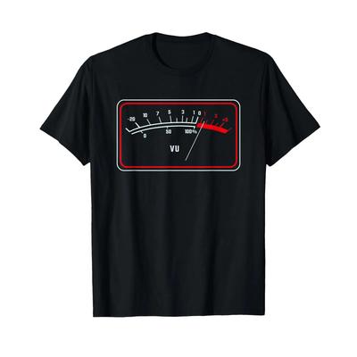 Motive for Audio Engineers Audiophile Lovers Hi Fi Vu Meter T Shirt Vintage Washed Comfortable Designer Clothes Stylish