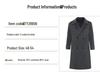 G·TENNA Men's TY28906 Long Cashmere Wool Blend Coat