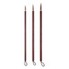 Mali G1233 Chinese Painting Brush Set: 3-Piece Wolf & Purple Hair Brushes for Fine, Leaf Vein, and Edging Brushwork.