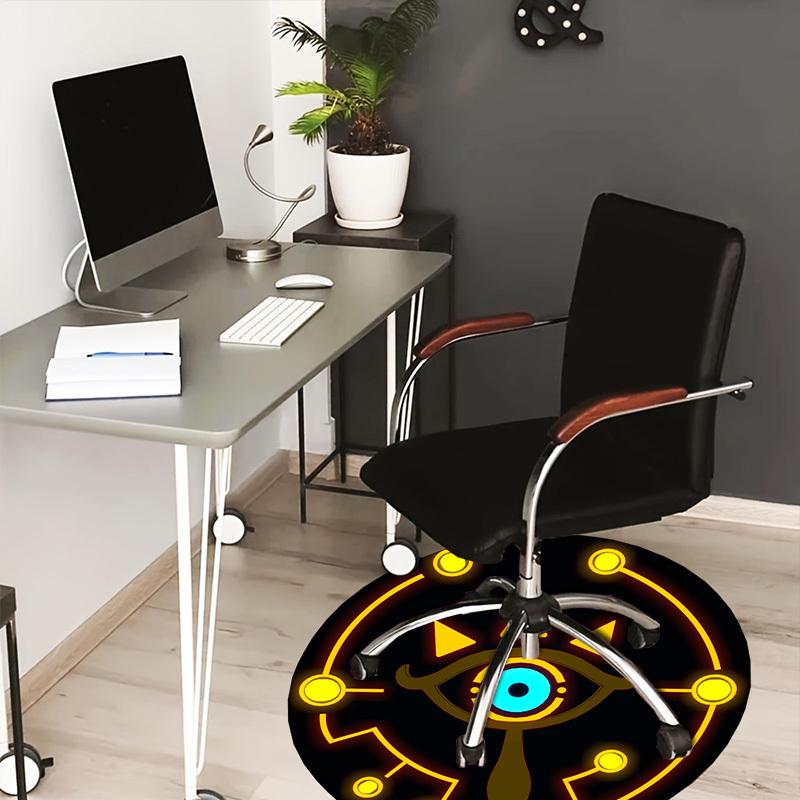 1pc Eye of the Goddess Round carpet, Made of Polyester,Perfect for Decorating Office Chairs, Living Rooms fplt062