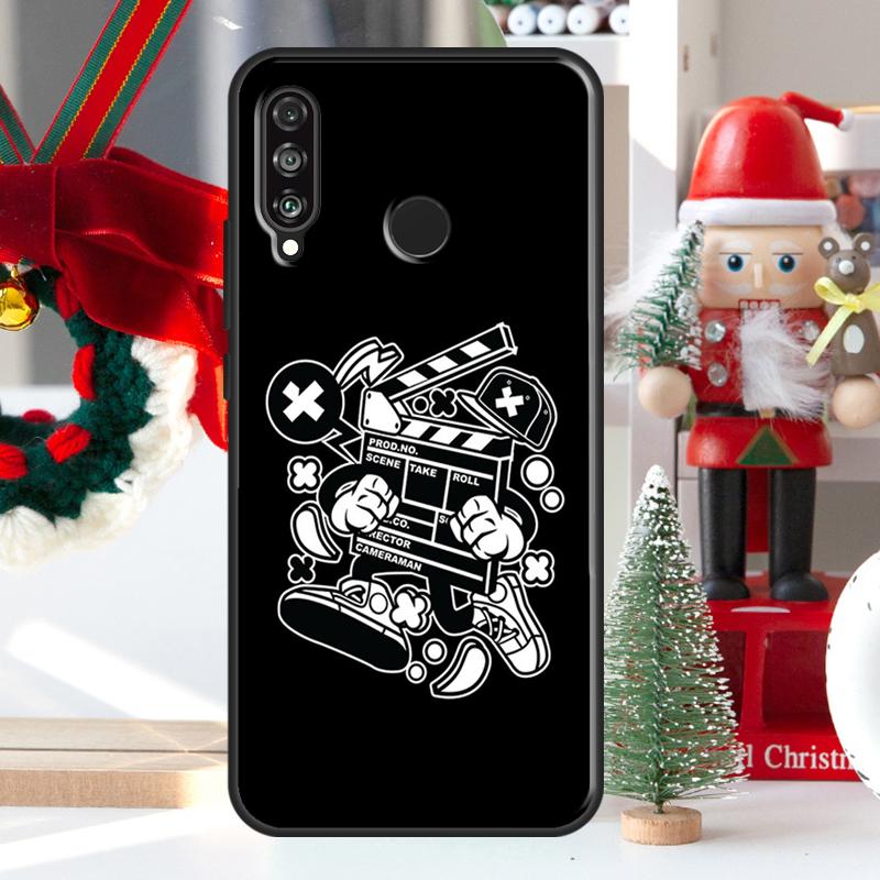 Süße Film Filmemacher Klapptafel Für Huawei Nova 5T 9 10 SE 7i 8i 11i 12i Y73 Y72 Y61 Y91 Y60 Y70 Y90 P20 P40 P30 Lite Hülle