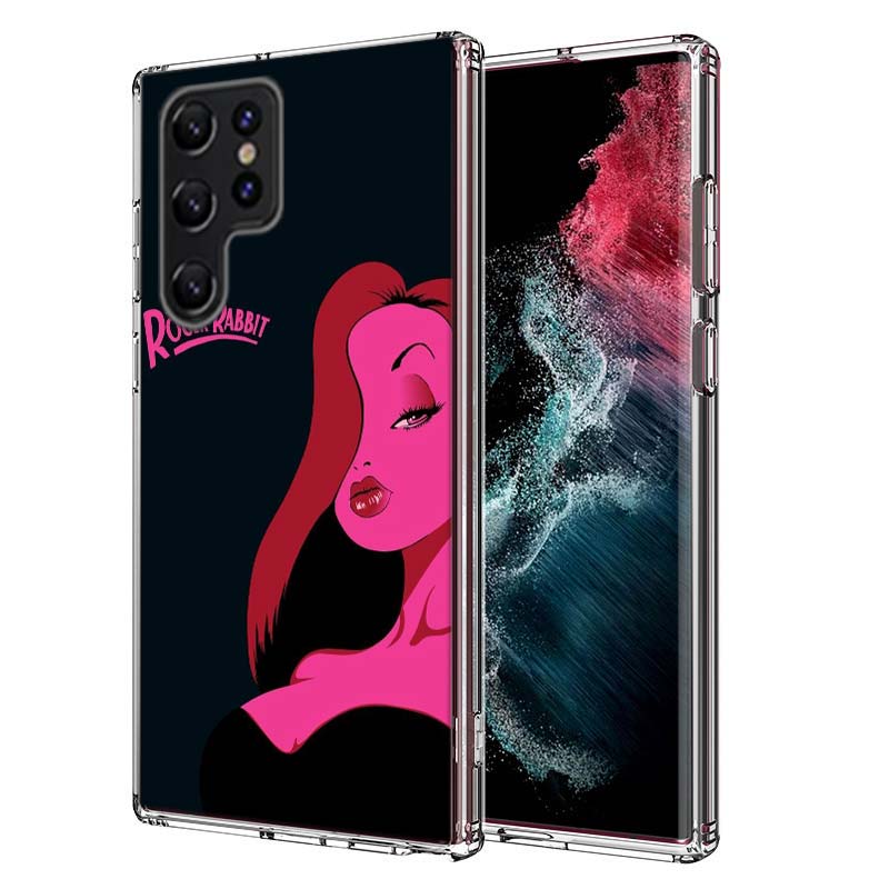 

J-Jessica R-Rabbits Capa Phone Case For Samsung S26 Ultra S25 Edge Galaxy S23 S21 S20 S24 FE S22 S10 Plus Cover Clear TPU Shell Samsung S20 FE