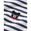Miki New Boys' Pure Cotton Thin Long-Sleeve Striped T-Shirt Children's Three-Quarter Sleeve Girls' Clothing Summer Baby Top