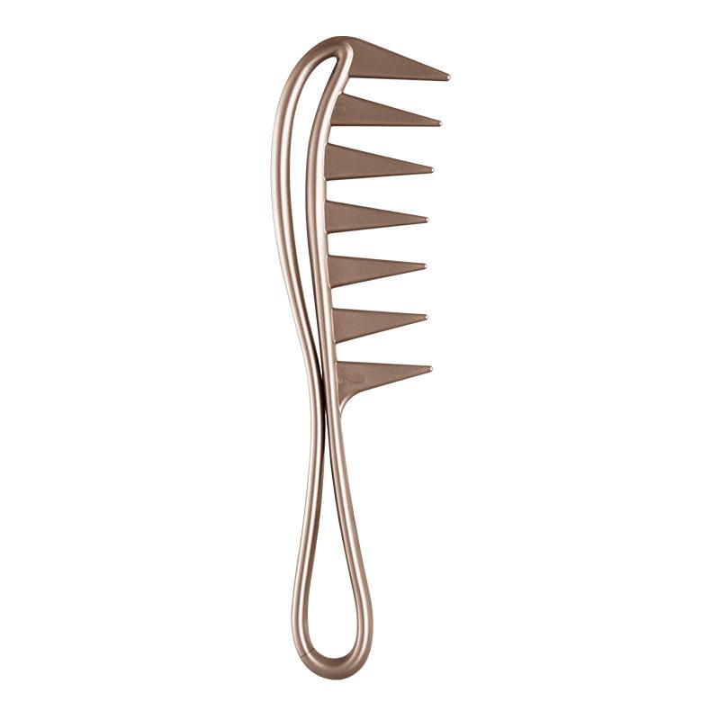 Handle Grip Large Tooth Curly Hair Comb Hair Styling Comb Men Hairdressing Wide Teeth Comb Gift