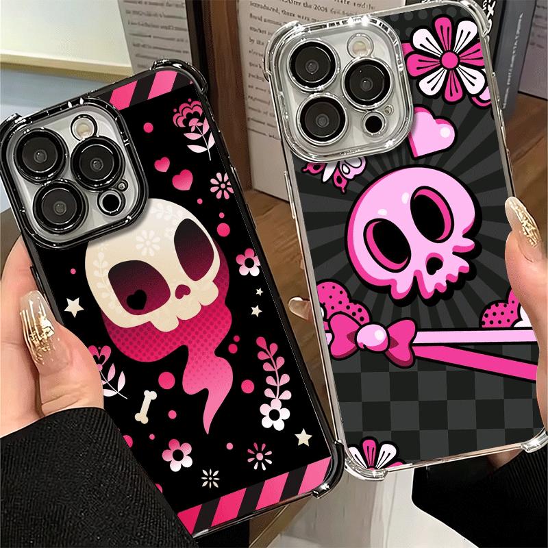 Sweet And Edgy Cartoon Skeleton Soft Phone Case For Xiaomi Poco X7 X8 Pro Max X6 X5 X3 F8 Ultra F7 M8 M7 M5S Redmi 15C 15A 15 14