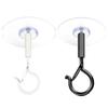 2pcs Self Adhesive Ceiling Hooks Heavy Duty Windproof Hooks for Outdoor Garden Planter Flower Pot Hanging Bracket