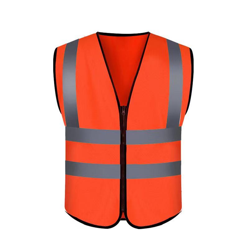 Fluorescent Reflective Safety Vest for Construction and Road Workers