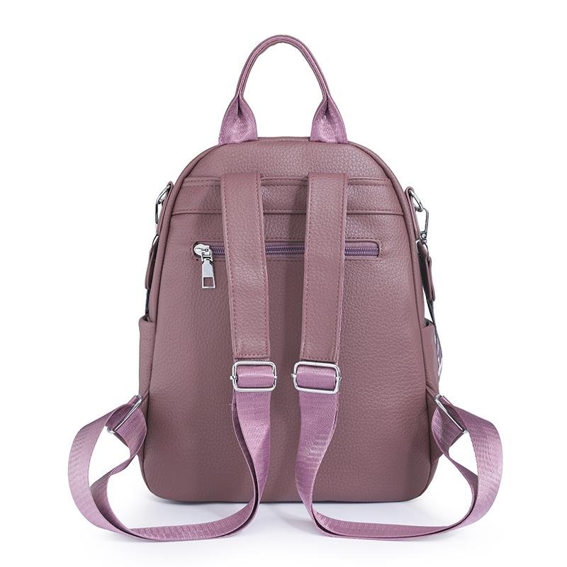 Damen Rucksack aus weichem Leder Vintage Reiserucksack