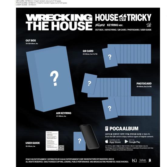Xikers - ?6TH MINI ALBUM - HOUSE OF TRICKY WRECKING THE HOUSE (POCAALBUM) ?(KEYRING Ver.) -Release 2025-10-31
