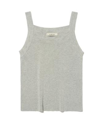 ROIDESROIS Crop Slim Fit Sleeveless Top (Gray)