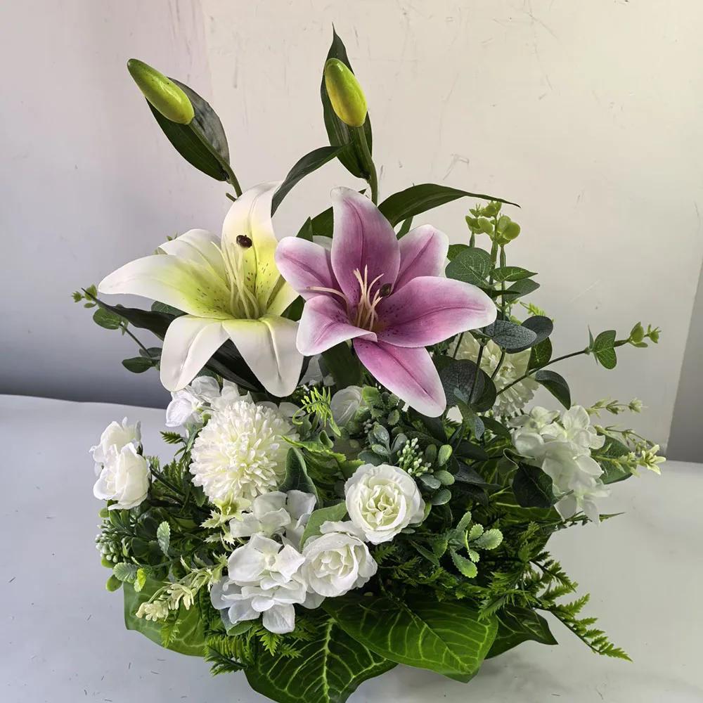 

Artificial Flowers Roses Flowers Sunflowers Mixed Potted Plants Desktop Decoration Home Decoration Potted Plants