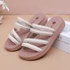 Summer new slippers for women to wear fashionable non-slip and comfortable middle-aged and elderly flat-bottomed breathable sandals