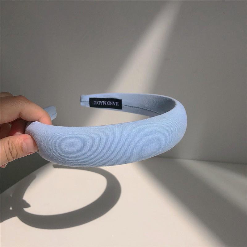 Korean Women's Autumn & Winter Face Wash Headband - High Skull Sponge Fabric, Simple Hair Accessories, Hairpin DIY