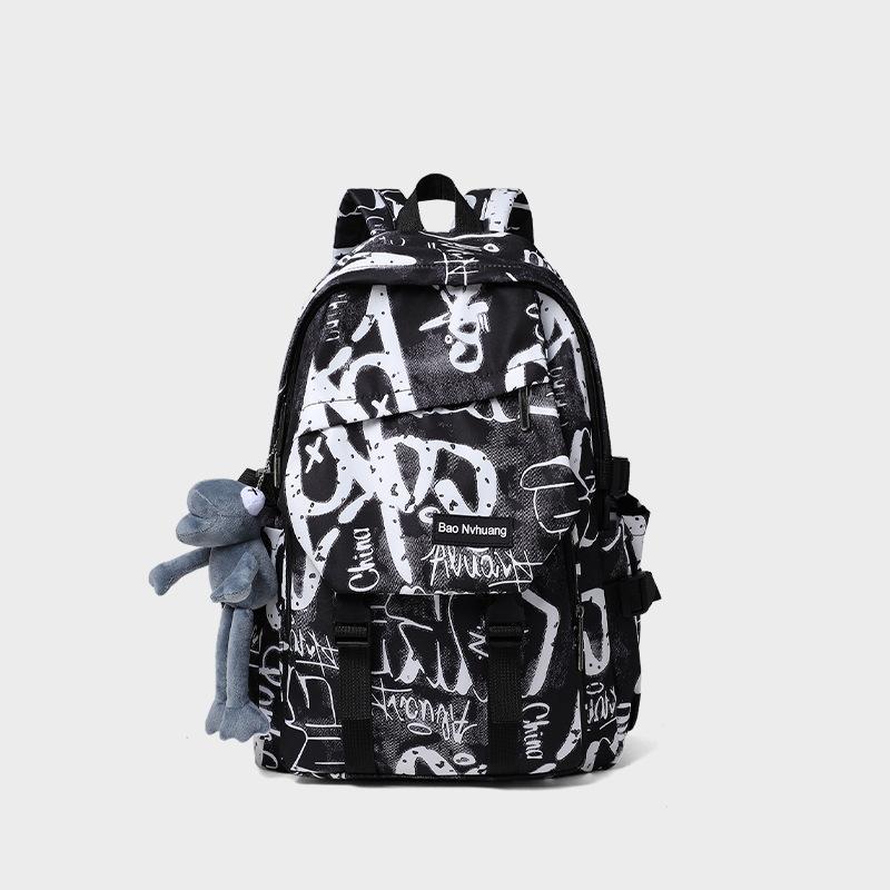 Mochila bolsa escolar masculina ensino fundamental médio ensino médio estudante universitário grande capacidade versátil moderna estilosa grafite lazer viagem mochila