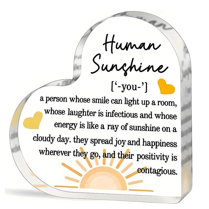 Acrylic Heart-Shaped Crafts Transparent Valentine'S Day Creative Gifts Love Crystal Ornaments Butterfly Birthday Gifts Proposal