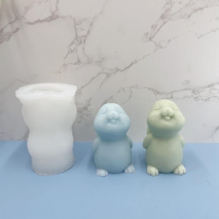 Easter Rabbit Resin Molds Rabbit Shape Candle Molds for Making Candle DIY Craft