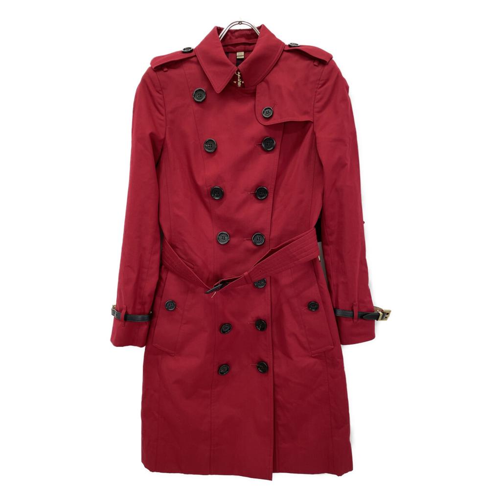 BURBERRY 4043581 Sandringham Red Trench Coat coat UK4 RedUsed