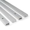 4pcs Aluminum T-Track Slider Double Cut Profile Universal with Predrilled Mounting Holes for Woodworking and Clamps DIY Tools