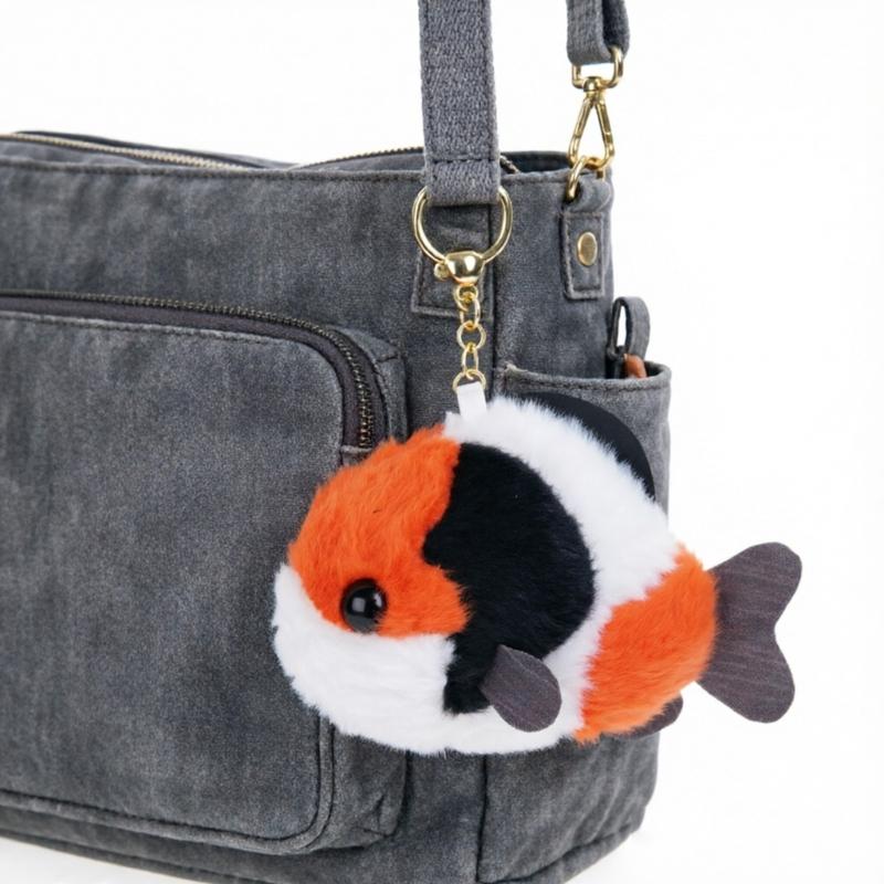 User Friendly Plush Fish Ornament Keychain Bag Hanging Decoration Thoughtful Present for Special Occasion