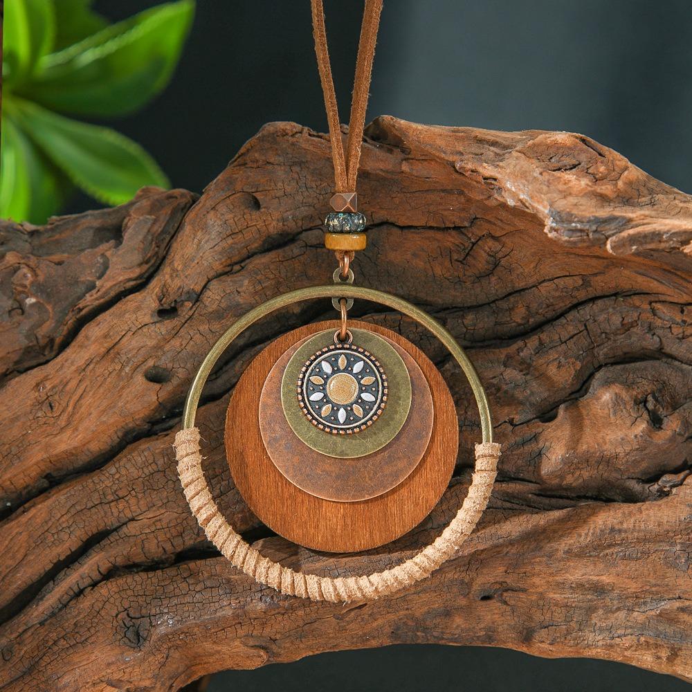 Trendige Boho-Halskette Elegante Stammes-Halskette Retro-Pulloverkette Schmuck