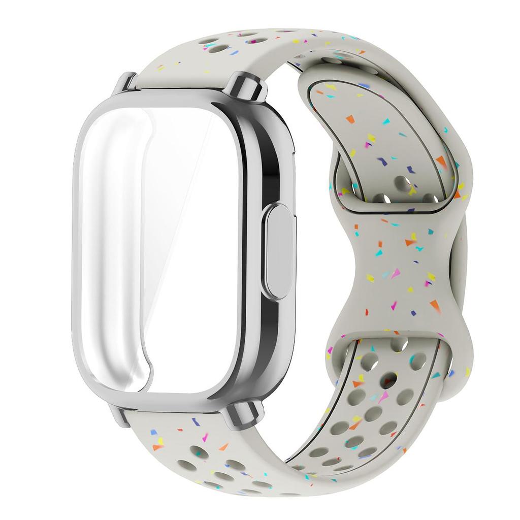 Řemínek+Pouzdro Pro Xiaomi Redmi Watch 5 active 5 Lite Ochranný Kryt Celý Displej TPU Měkký Kryt a Silikonový Prodyšný Sportovní Pásek
