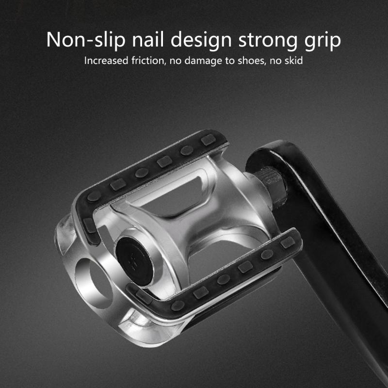 Aluminum Alloy Bicycles Pedals Nonslip Wide Flat Pedals Reflective Sheet Safety Cycling Platform Pedals for Road Bike