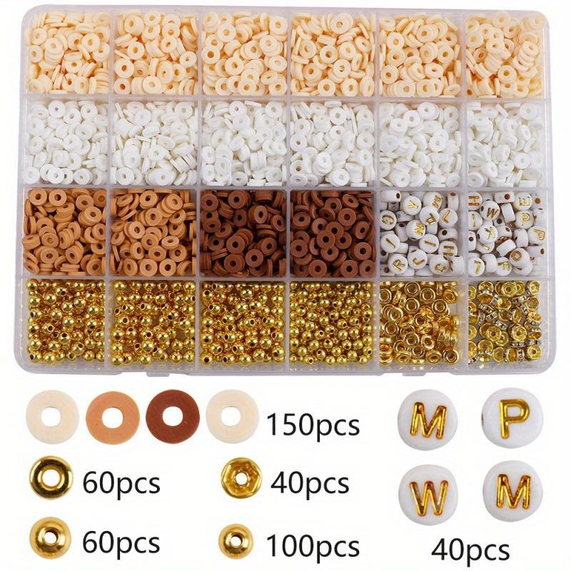 Christmas Style Jewelry Making Kit Natural Stone Beads and Polymer Clay Beads Craft Supplies.