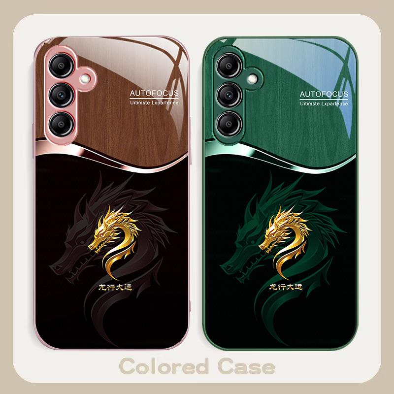 Verlauf Goldener Drache Für Samsung A20 30 22 23 24 25 26 31 32 A33 34 35 42 50 51 52 53 54 55 56 70 71 72 73 Glas Handyhülle