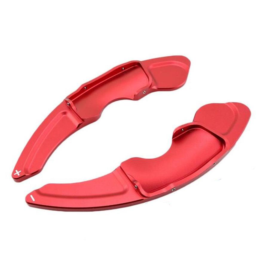 Aluminum Steering Wheel Paddle Shifter Extension For Lexus NX IS RC Red