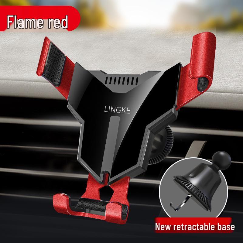 Universal Aluminum Alloy Car Vent Phone Holder - Stable, Anti-Shake Gravity Design