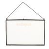 MagiDeal Industrial Style Double Sided Glass Hanging Photo Frame Wall Frame Flower Plant Specimen Portrait Display Frame Holder